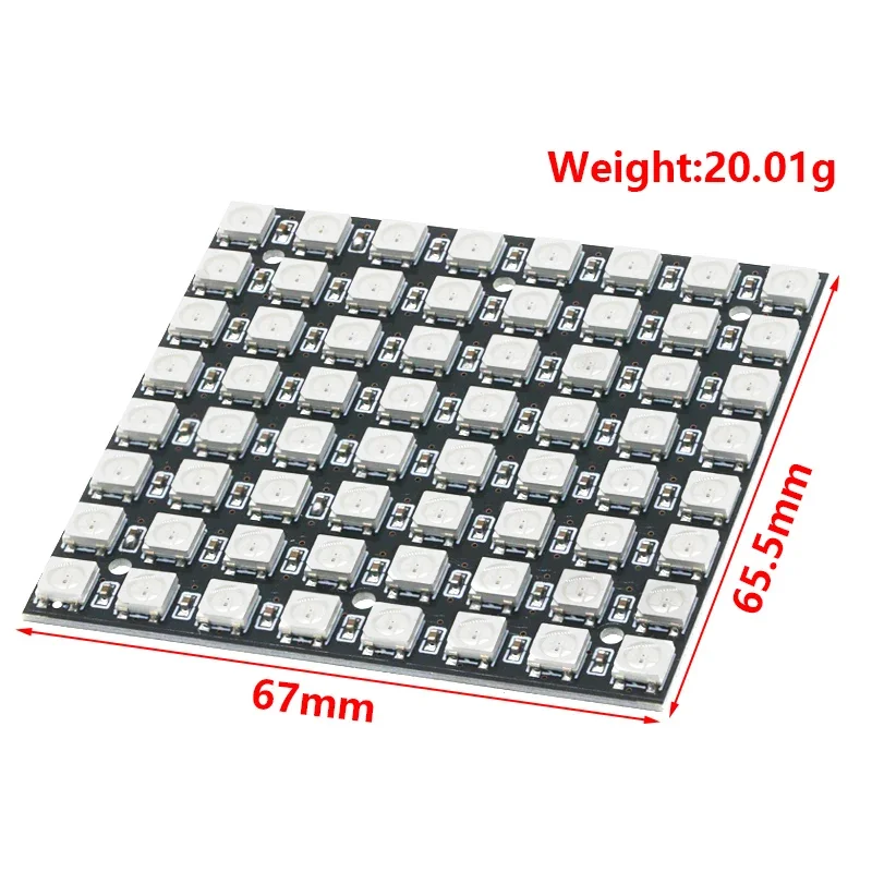 WS2812 LED 5050 RGB 8x8 64 LED Matrix for Arduino