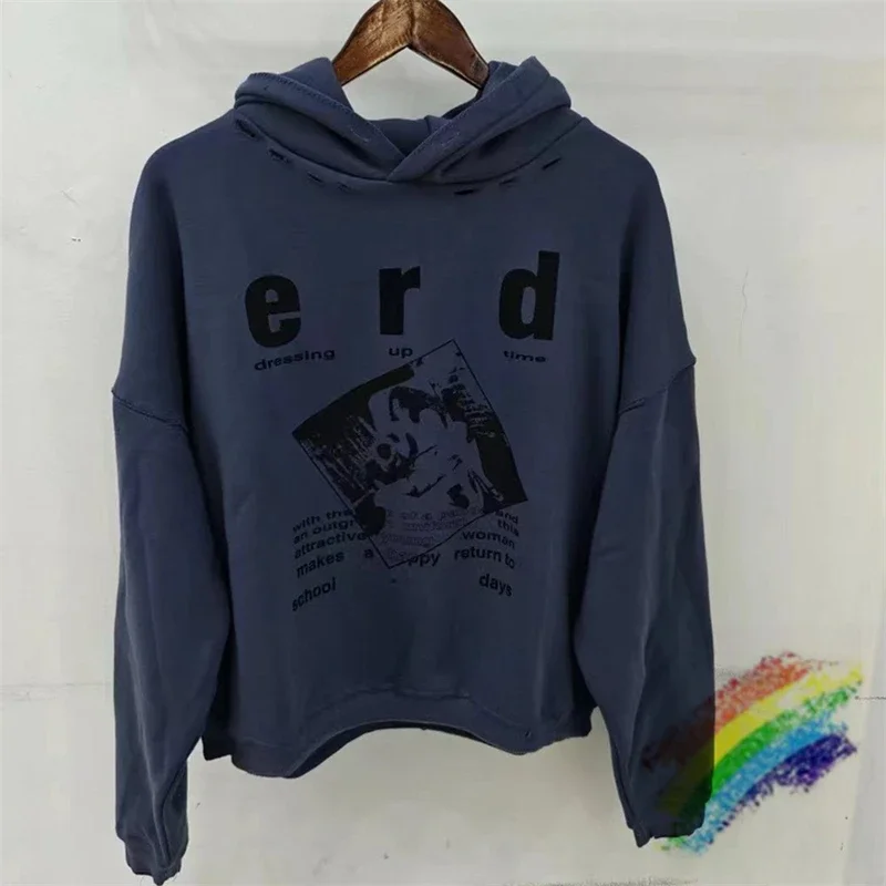 

Hole Enfants Riches Deprimes Hoodie Hooded Men Women Vintage Washed ERD Pullovers With Tags