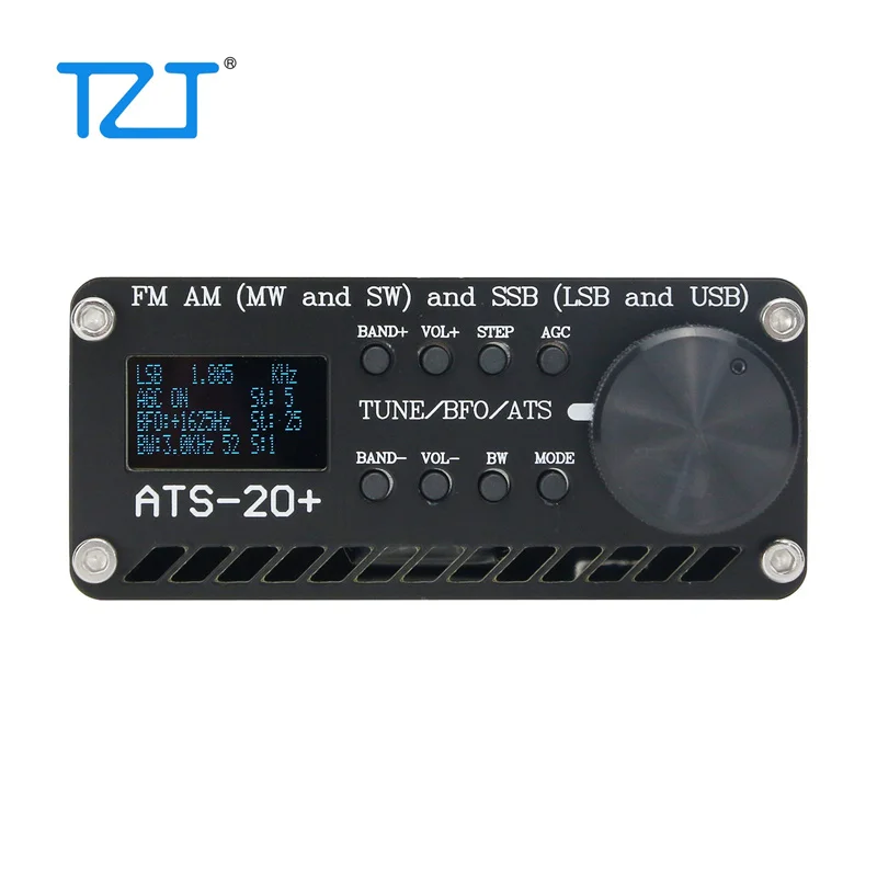 TZT ATS-20+ Plus ATS20 V2 SI4732 Radio Receiver DSP SDR Receiver FM AM (MW and SW) and SSB (LSB and USB)