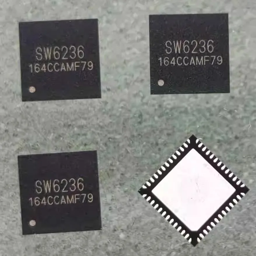 5-100pcs/lot New Original SW6236 SMT QFN silk screen SW6236 four port multi protocol mobile power bank SOC charger with VOOC IC