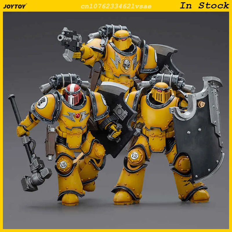 JOYTOY Imperial Fists Legioen MKIII Breacher Squad 1/18 Action Figure Warhammer 40K Anime Beeldje 12 cm Collectie Model speelgoed Gift