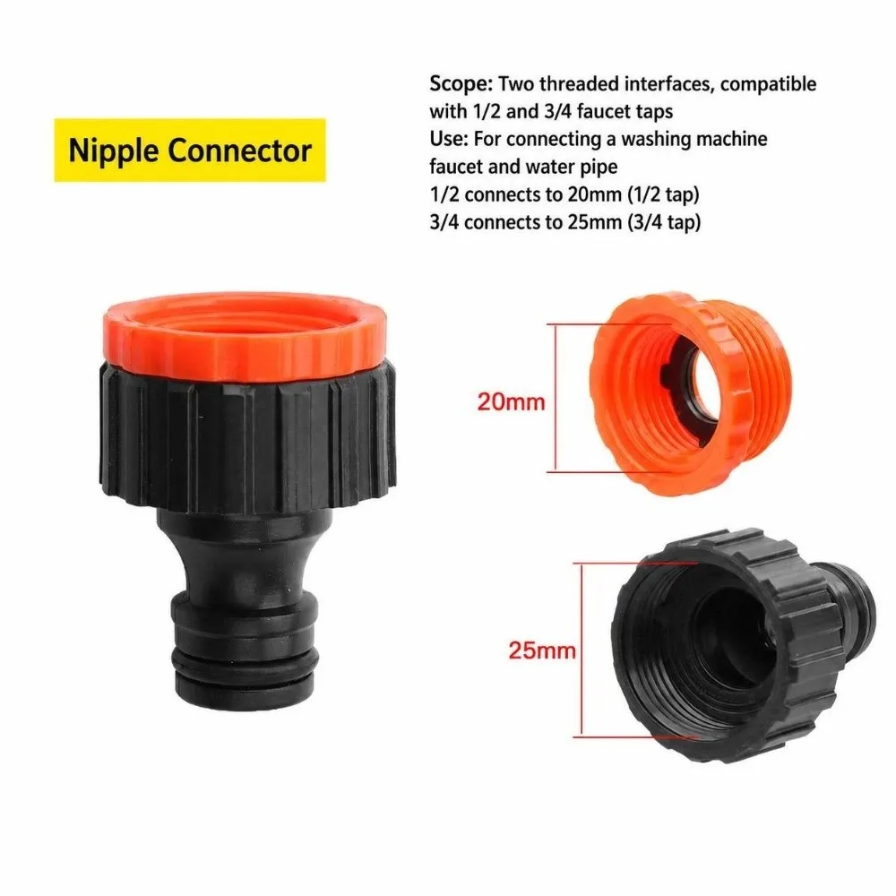 7 Spraying Functions Garden Watering Hose Rubber Lightweight High Pressure Water Sprayer Durable Materials Car Wash Sprayer