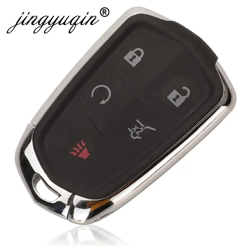 jinyuqin 3/4/5/6 Buttons Smart Remote Car Key Shell For Cadillac SRX CTS ATS XTS Escalade ESV Keyless Case FOB Replacement