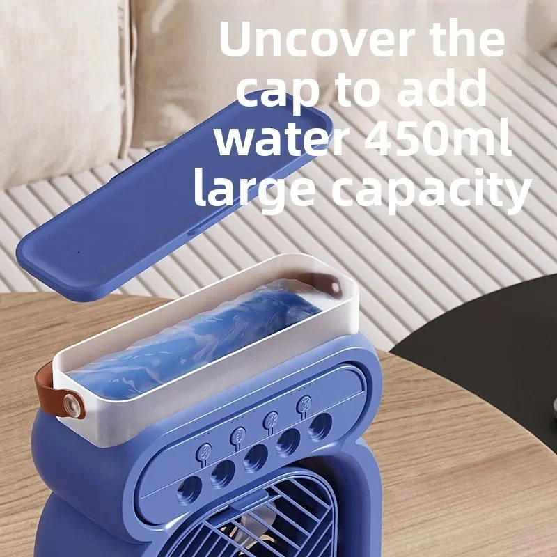 2025 USB Spray Fan Desktop Night Light Humidifier Outdoor Office Water Replenishment and Spray Fan in One Fan all the year round - Image 5