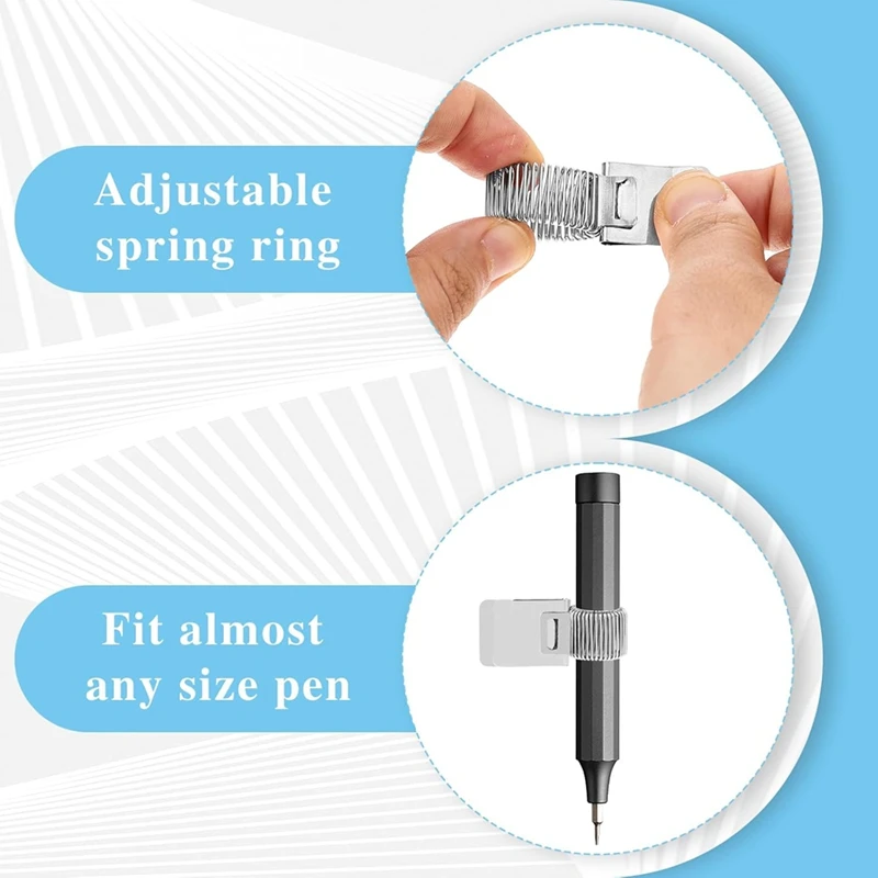 A35Q-Hard Hat Pencil Clip, Universal Adjustable Clipboard Pencil Holder Clip Holder Clip Organizer For Notebook