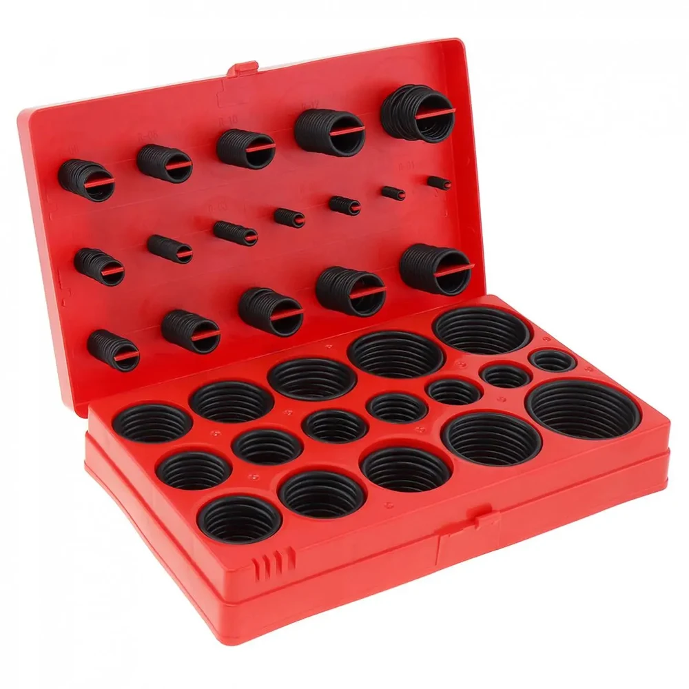 Nitrile O-ring repair accessories box European standard 419PCS 32 types of multi-purpose nitrile rubber material repair kit