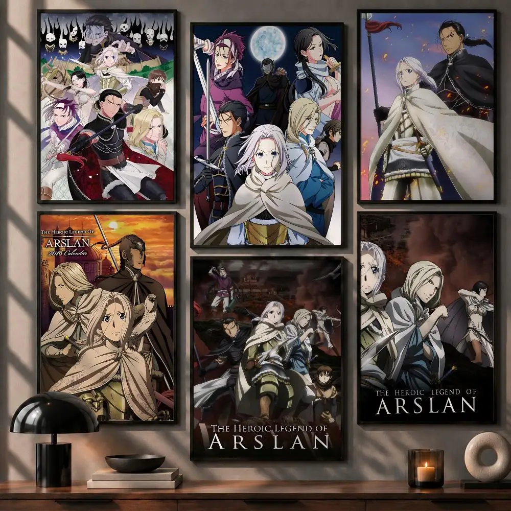 Ultimate Anime The Heroic Legend of Arslan Poster No Glue Residue Self-Adhesive Art Poster Wall Decor for Bedroom Living Room