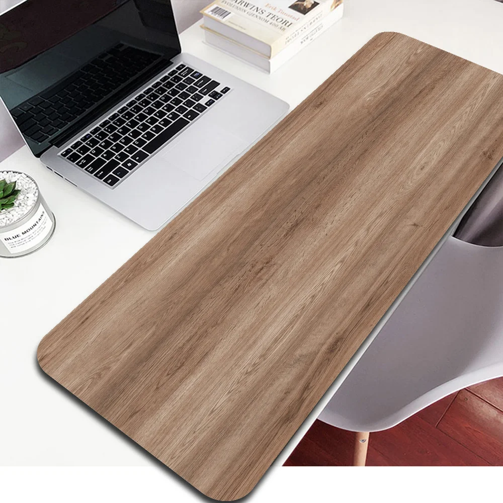 Grand tapis de souris en bois à Texture naturelle, pour Table d'ordinateur, bureau, clavier de Gamer, ergonomique, pour Gamer, 900x400, pour ordinateurs portables de jeu