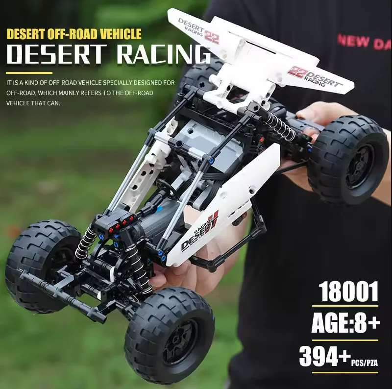 

Mold King 18001 Технический MOC-1812 Кирпичи PF Багги 2 Пустыня Автомобиль Гоночный Альпинистский Грузовик Строительные Блоки DIY Игрушки Для Детей Подарки