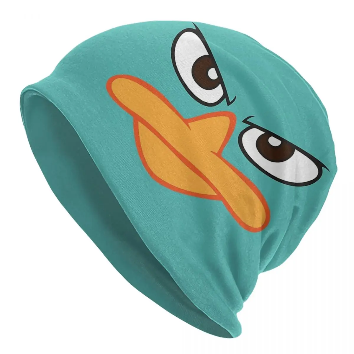 Perry The Platypus Mask Warm Knitted Cap Fashion Bonnet Hat Autumn Winter Outdoor Beanies Hats for Men Women Adult