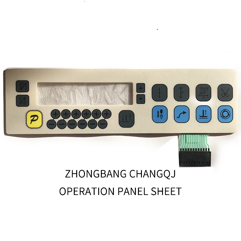 

QIXING ZHONGBANG CHANGQJ Operation Panel Sheet Board Membrane Keypad Switch Paper Sticker Industrial Sewing Machine Spare Parts