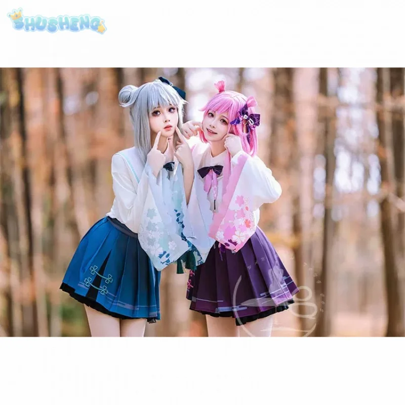 

Аниме PJSK Kusanagi Nene Otori Emu Косплей Костюм Проект Sekai Прекрасная ежемесячная карта Кимоно Вечернее платье Униформа Хэллоуин Outfi