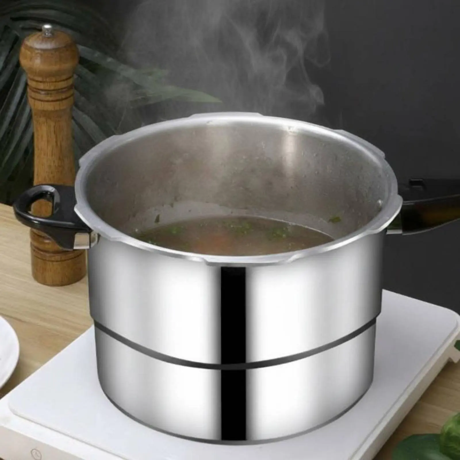 

Кастрюля высокого давления для плиты с утолщенным дном, профессиональная, большой емкости, прочная конструкция