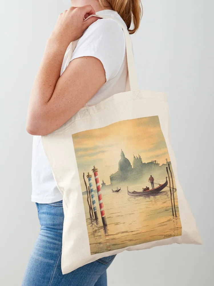 Venice Italy On The Grand Canal Tote Bag canvas bags supermarket folding bag eco bag folding Canvas Tote