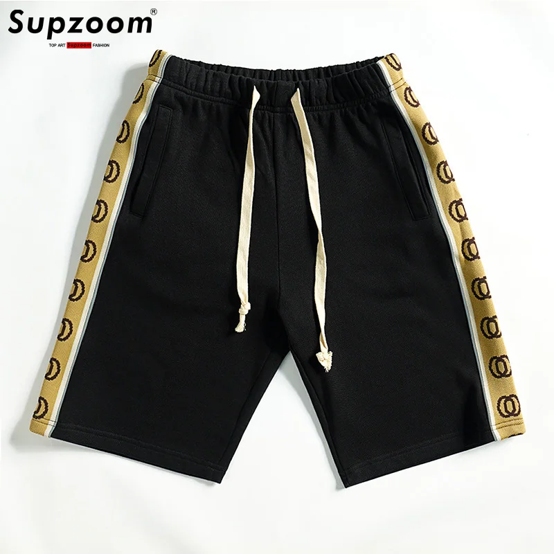 

Supzoom New Arrival Top Fashion Cotton Elastic Waist Ribbed Letters Trend Loose Legged Summer Casual Ins Men Shorts