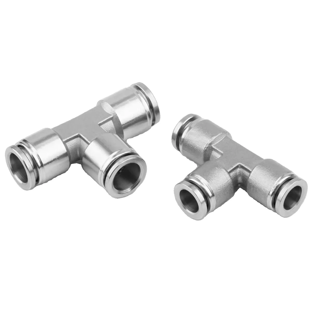 10Pcs 4mm 6mm 8mm 10mm 12mm 14mm OD Tee 3 Way Spliter Pneumatic 304 Stainless Steel Push in Quick Connector Release Air Fitting