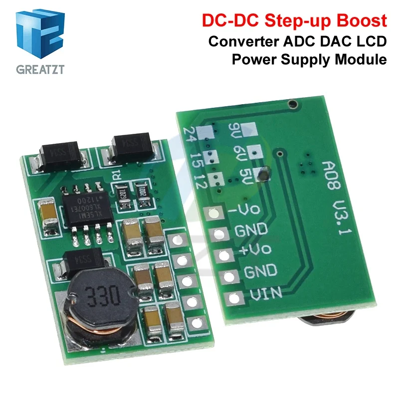 GREATZT DD1718PA +- 5V 6V 9V 12V 15V 24V Positives und negatives Dual-Ausgangsnetzteil DC DC Step-up Boost Converter Modul