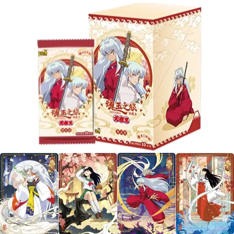Tarjetas Originales de Inuyasha de Kayou, Capítulo del Viaje del Jade del Alma, Heyun Bao, Sesshoumaru, Kikyo, Govinai, Tarjetas Coleccionables de Anime, Juguetes, Regalos