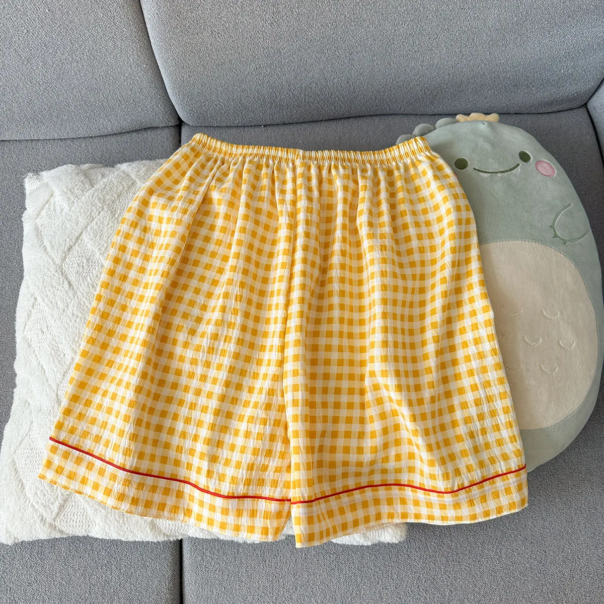 Summer Short-sleeved Cloud Cotton Pajama Set for Women, Comfortable and Trendy, Shorts That Can be Worn Outside, Home Wear Set image 6
