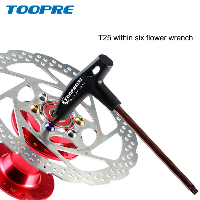 T25 Handle Torx Wrench Mountain Bike Disc Brake Screw Installation and Demolition Wrench Bicycle Tools Bicycle Accessories