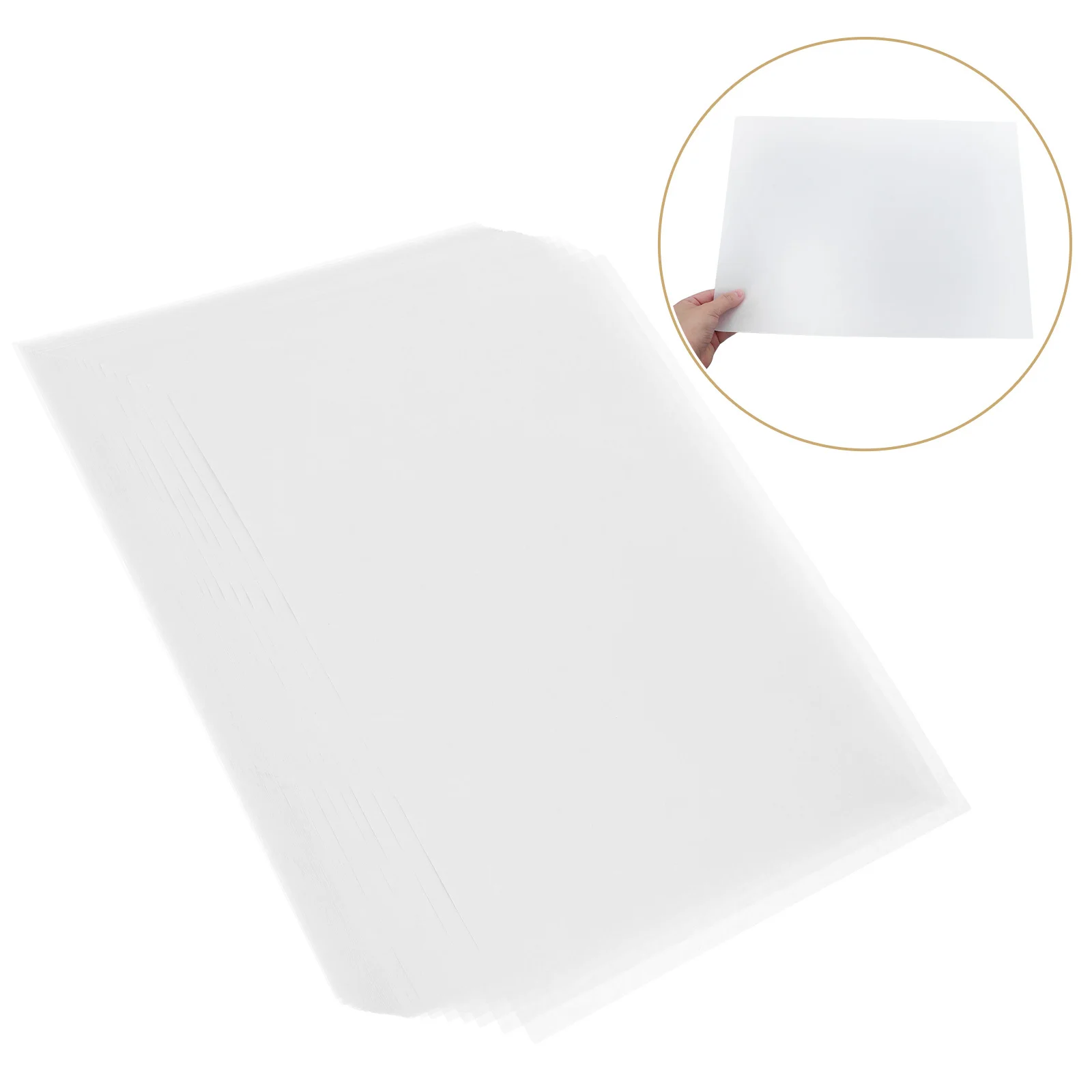 

100Pcs Unbleached Non-Stick Baking Parchment Paper Sheets for Air Fryer Steaming Grilling Heat-Resistant Greaseproof Pastry