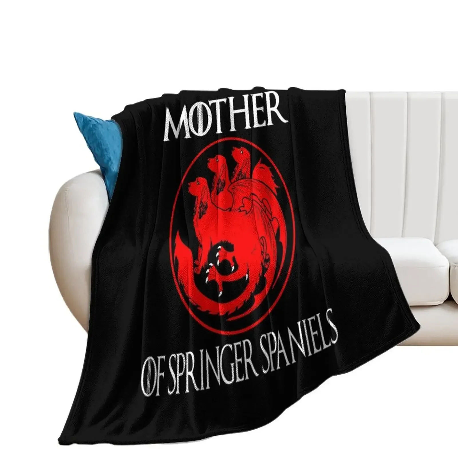 

Mother of Springer Spaniels - Christmas 2020 Throw Blanket blankets and throws Multi-Purpose Baby Blankets