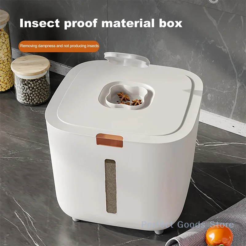 Rice Bucket: Insect - proof and Moisture - proof Sealed Container, Food - grade Storage Bin for Kitchen Use