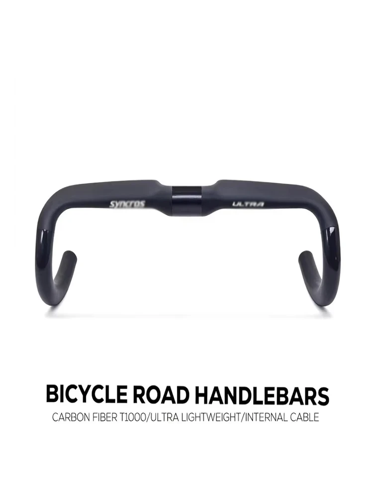 AliExpress NONE Carbon Handlebar Road Bike 260g Aero Comfort, Internal/External Cable Routing, Di2 Compatible, for Endurance & Long Ride