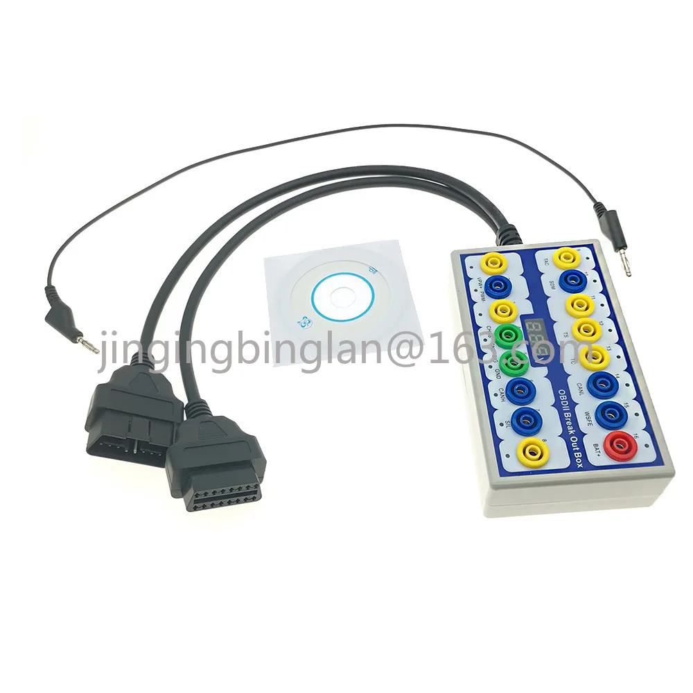 foreign trade OBDII Protocol Detector BreaK OUT BOX16pin interface signal transfer,