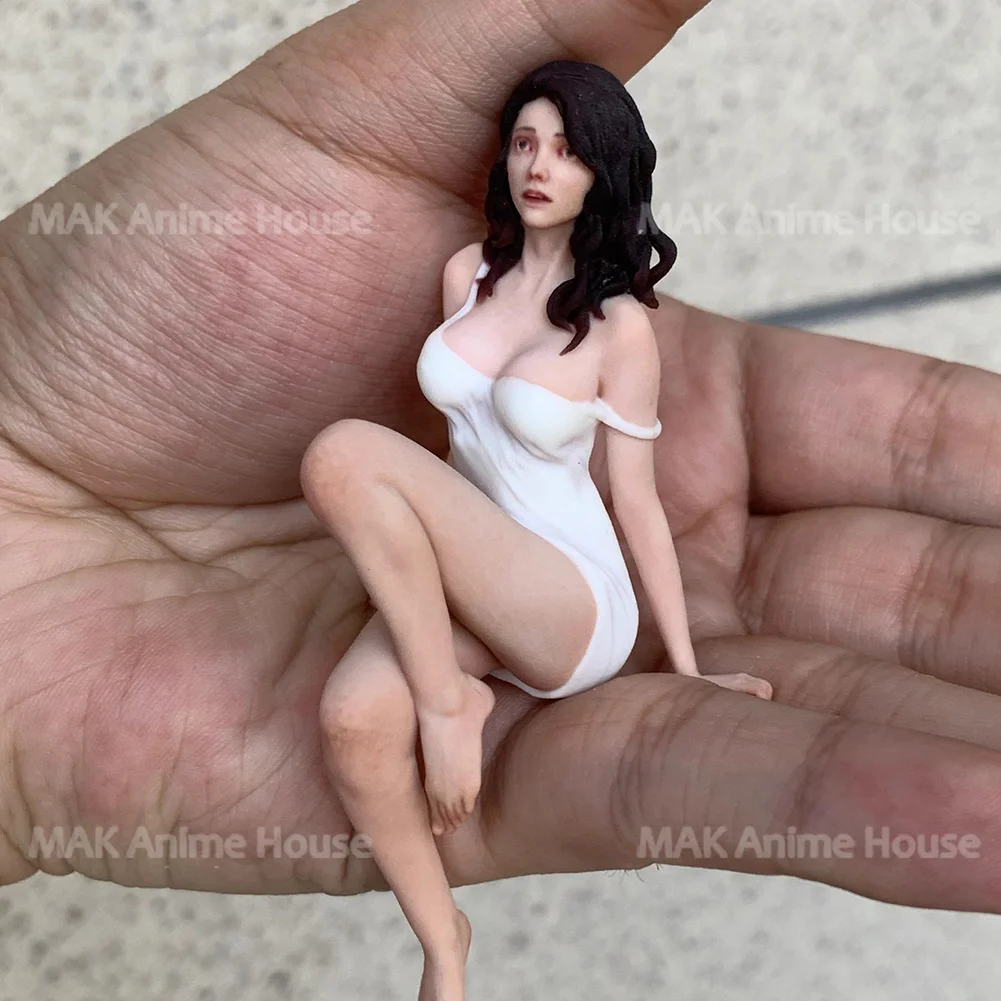 

Diorama Exquisite Facial 3D Print 1/18 1/16 1/12 Sexy Long Haired Pajama Queen Beauty Figure Hyperrealism Model Scene Toys Dolls