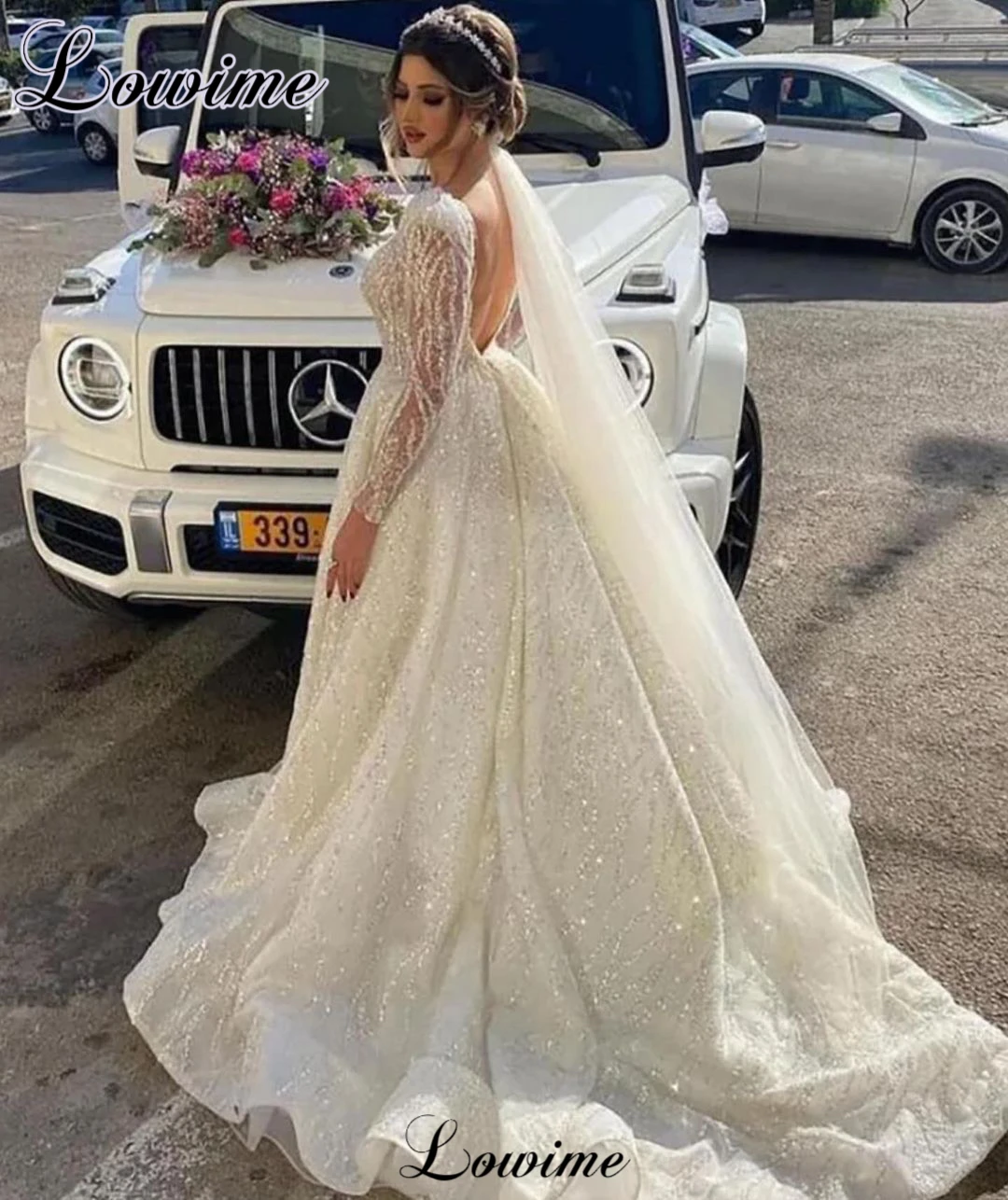 

Vintage Backless Wedding Dresses With Full Sleeves Chapel Elegant Brides Dresses For Women Vestido De Casamento Wedding Gowns