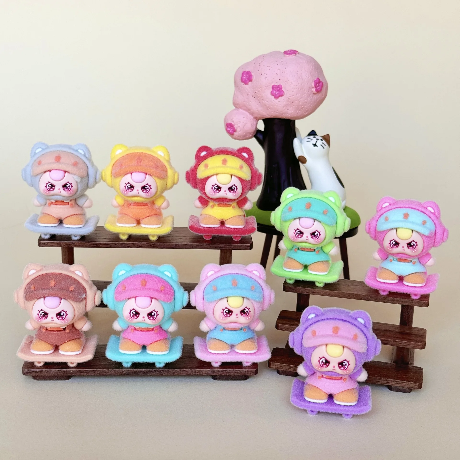 10 قطع من أكياس فول الموسيقى على لوح التزلج، ومعلقات مجوهرات صغيرة لطيفة يمكنك صنعها بنفسك، وسلاسل مفاتيح، وزخارف صغيرة لسطح المكتب، وإكسسوارات من الراتنج