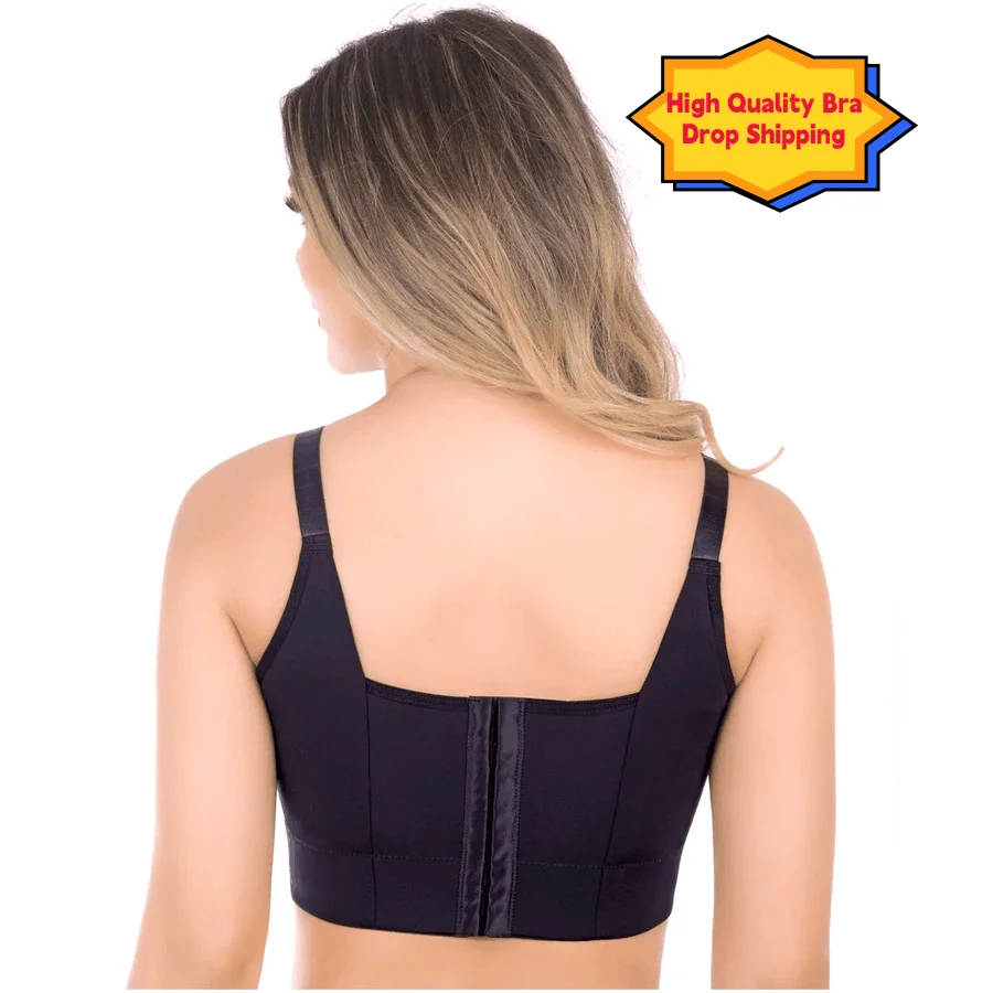 Full Back Coverage Deep Cup Big Size Plus Push Up Fesses Big Cup Wide Hides Back & Side Women Fashion Sports Hides Back Fat Bra