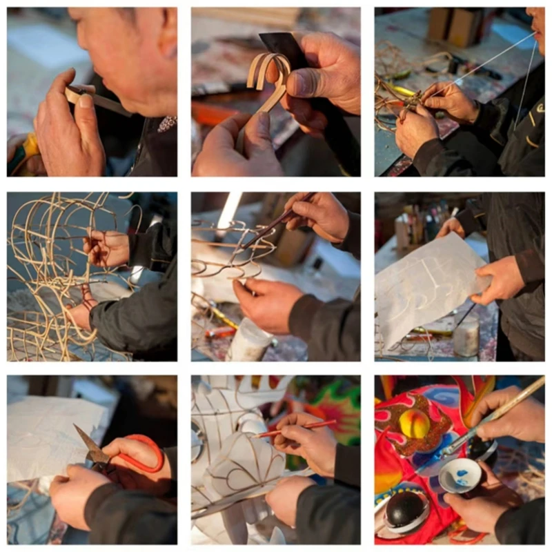 Traditionele Dragon Kite vliegende bamboe vlieger zijde stof Chinese vliegers fabriek decoratieve vliegers papier gesneden weifang vliegers lieveheersbeestje koi