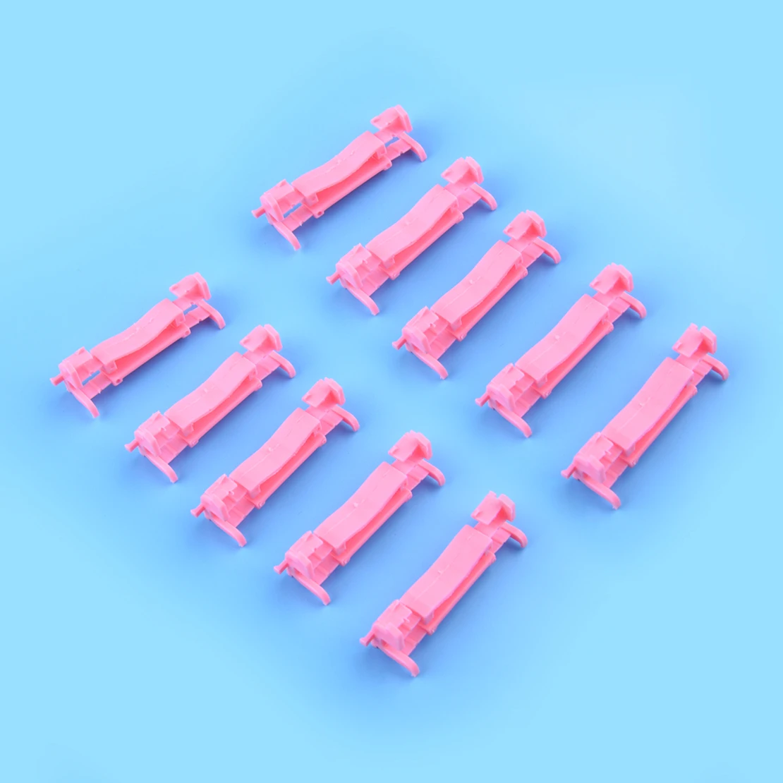 20Pcs Roof Moulding Drip Rail Clips 7403A289 7403A143 Fit for Mitsubishi Lancer EVO Outlander EX SPORT 2011 2012 Pink Plastic