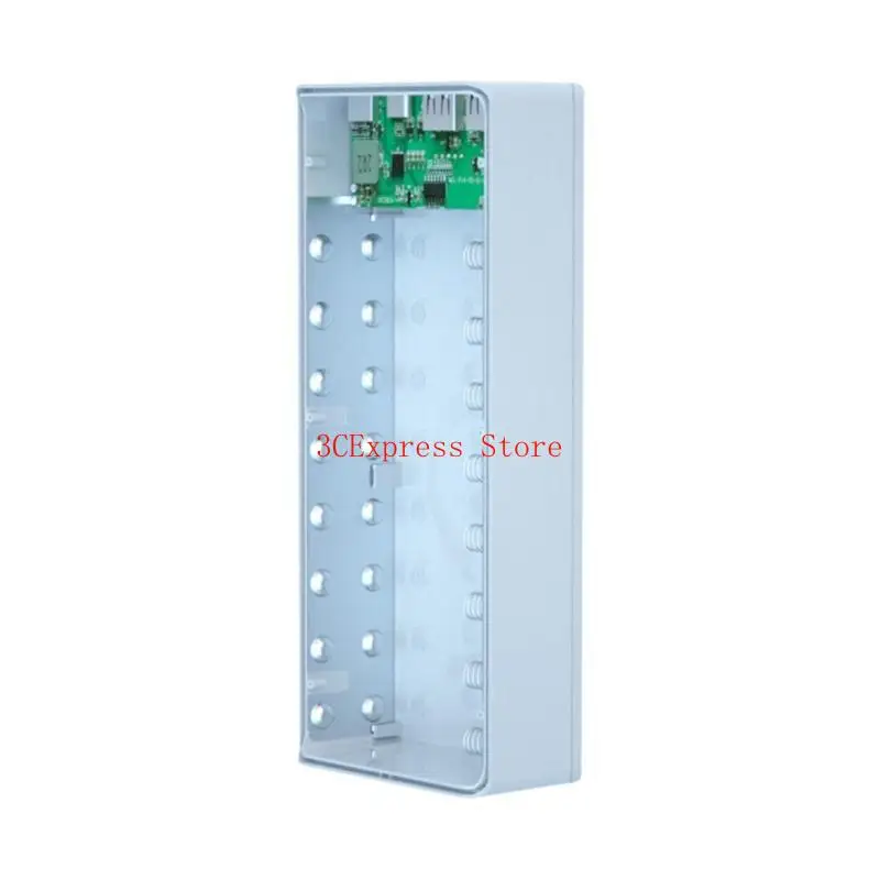 for Shell LCD QC3.0 PD 16x18650 بطارية للحالة 5W/10W Wireless Char