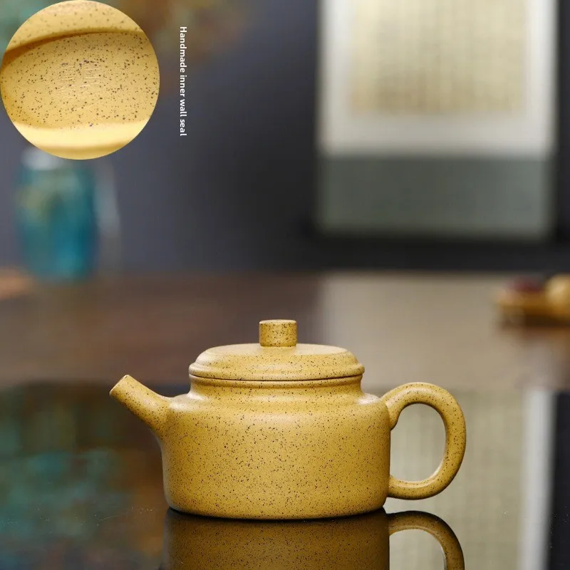 

Chinese Porcelain Purple Clay Teapot Yixing Original Mine Dezhong Teapot Handmade Purple Clay Teapot Tea Cup Tea Ceremony Gift
