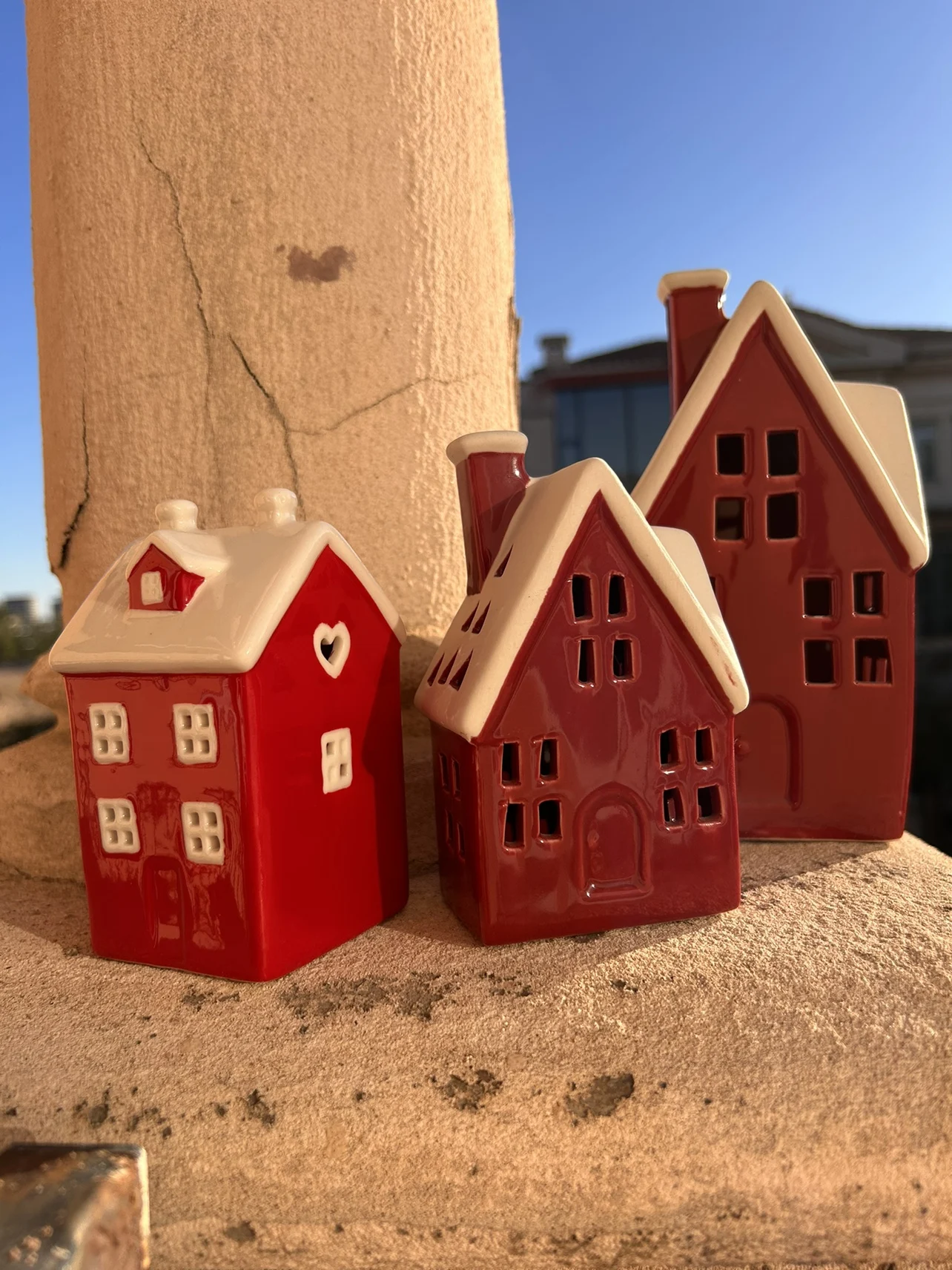 Small Town-American Style Home Ceramic House Night Light, Fish Tank, Pet Landscaping, Courtyard Decorations, All Have Flaws