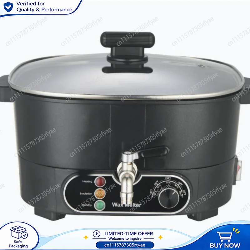 Electric Candle Wax Melting Pot Large Capacity Wax Melter DIY Aromatherapy Soap Chocolate Melting Device for Candle Making