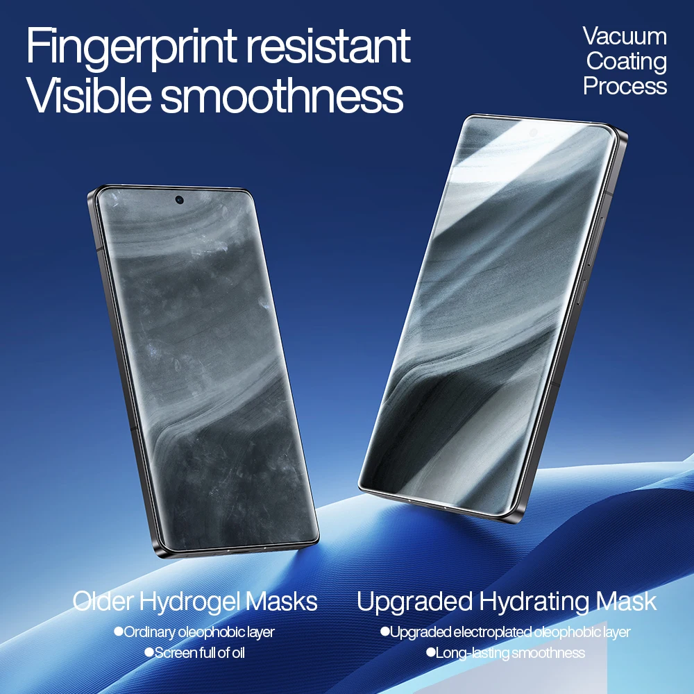 SmartDevil-Película de hidrogel para Realme GT5 Pro, Protector de pantalla de cobertura completa curvada, HD, antihuellas, suave