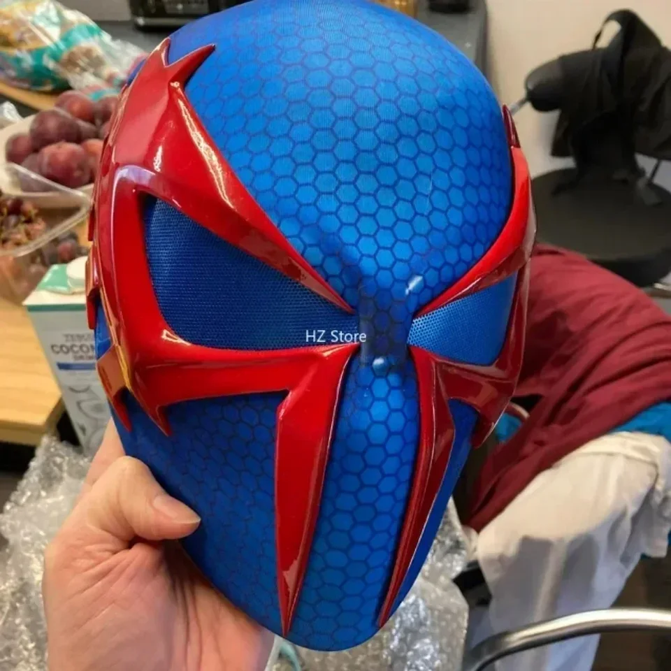 ブルー スパイダーマン 2099 マスク フェイスシェルと目付き 1:1 3D