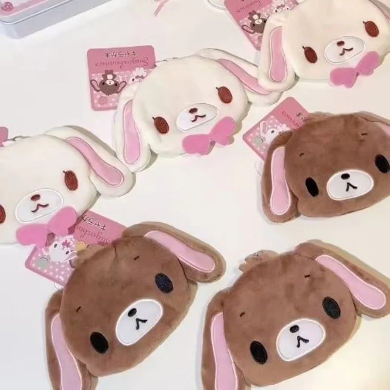 Sanrio Sugarbunnies Cartoon Morbido Peluche Portamonete Mini Borsa per il trucco Rossetto Cuscino d'aria Zaino portaoggetti Borsa interna Regalo per ragazza