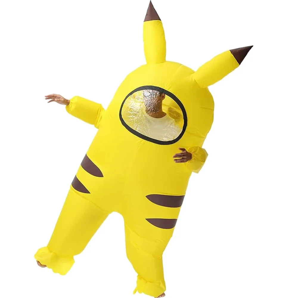Miniso Adults Yellow Pikachu Inflatable Costume For Adult Funny Inflatable Halloween Costumes Astronaut Inflable Costume