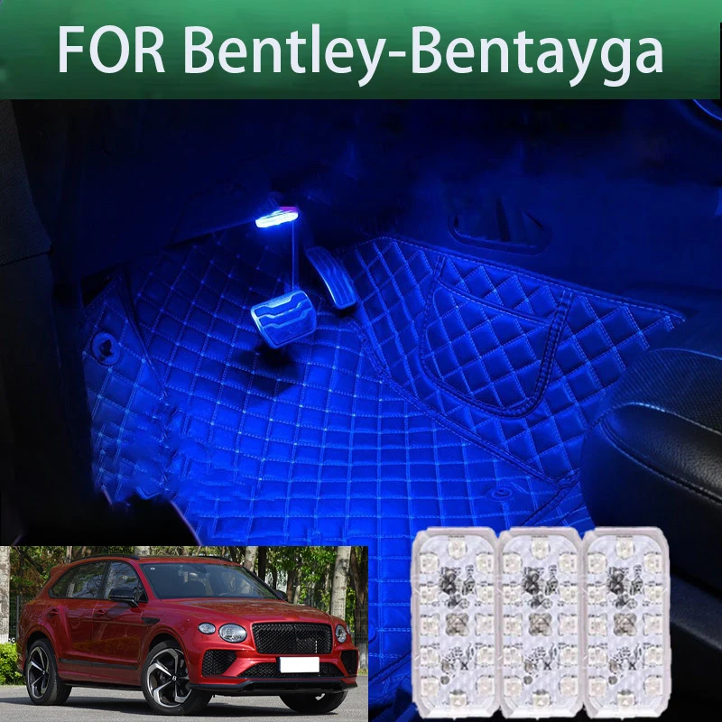 

FOR Bentley-bentayga LED Car Interior Ambient Foot Light Atmosphere Decorative Lamps Party decoration lights Neon strips