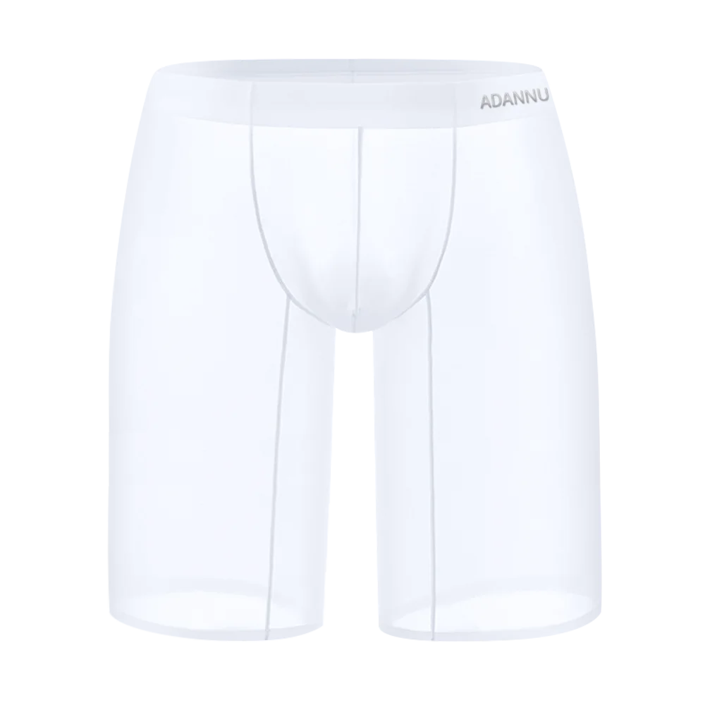 

Sports Men's 5-point Pants Fitness Breathable Sexy Leggings Man Underwear Ultra-thin Seamless Transparent Boxer Extended Shorts