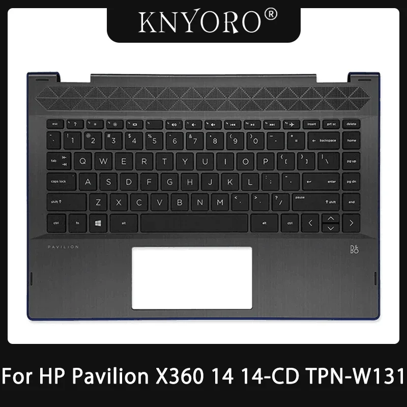 New Original US Keyboard For HP Pavilion  X360 14-CD TPN-W131 Laptop Palmrest Upper Top Case Cover With Keyboard Replacement