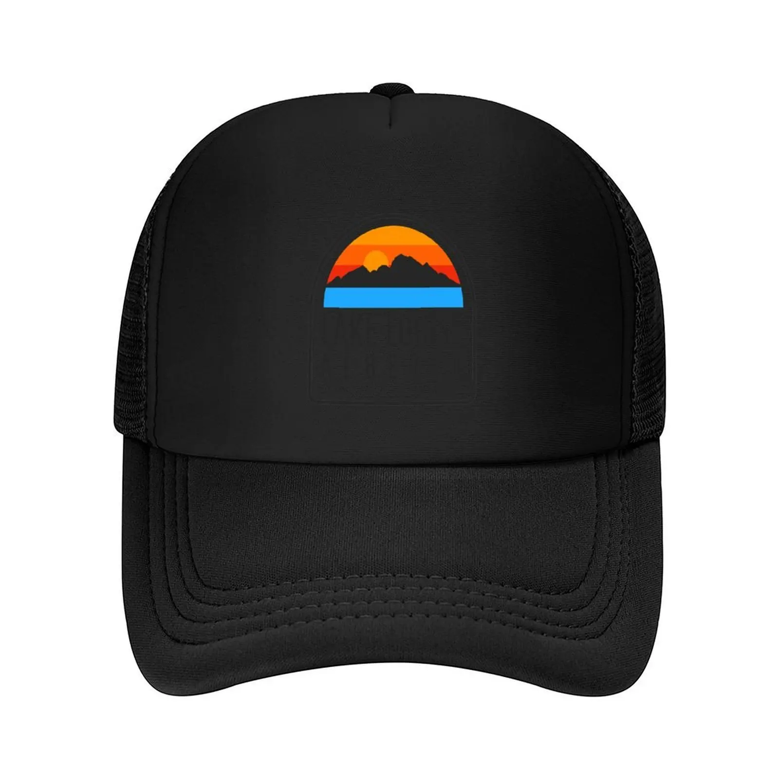 

Lake Louise Alberta Canada Vintage Retro Adventure Travel Mountain Hiking, Camping Baseball Cap fun hats Woman Men's