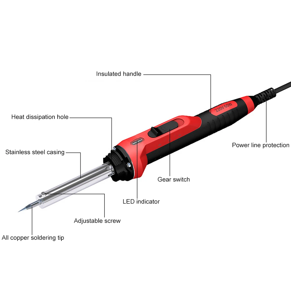 100W Temperature Control Plastic Welding Kit 110V 220V Plastic PVC Soldering Iron Car Bumper Repair Tool Fast Heating Welder