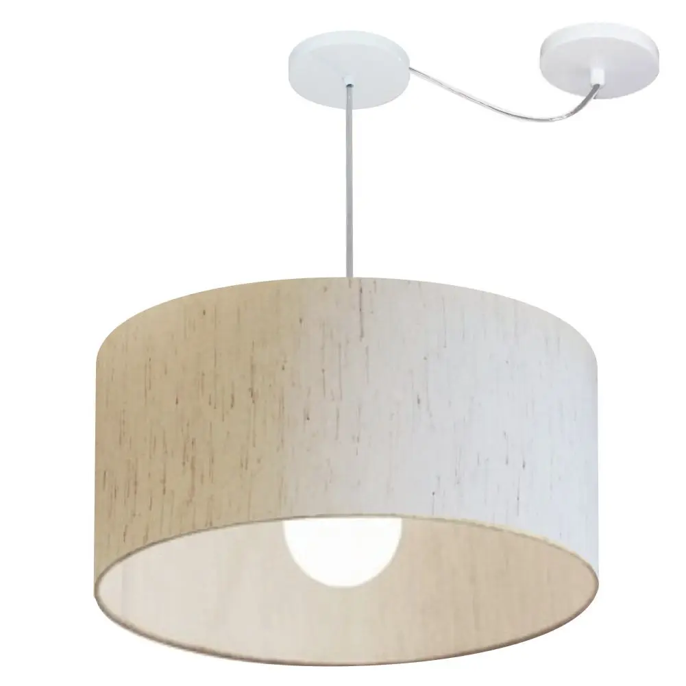 MJ-4232 Beige Linen Detour Pendant For Dining and Being Table