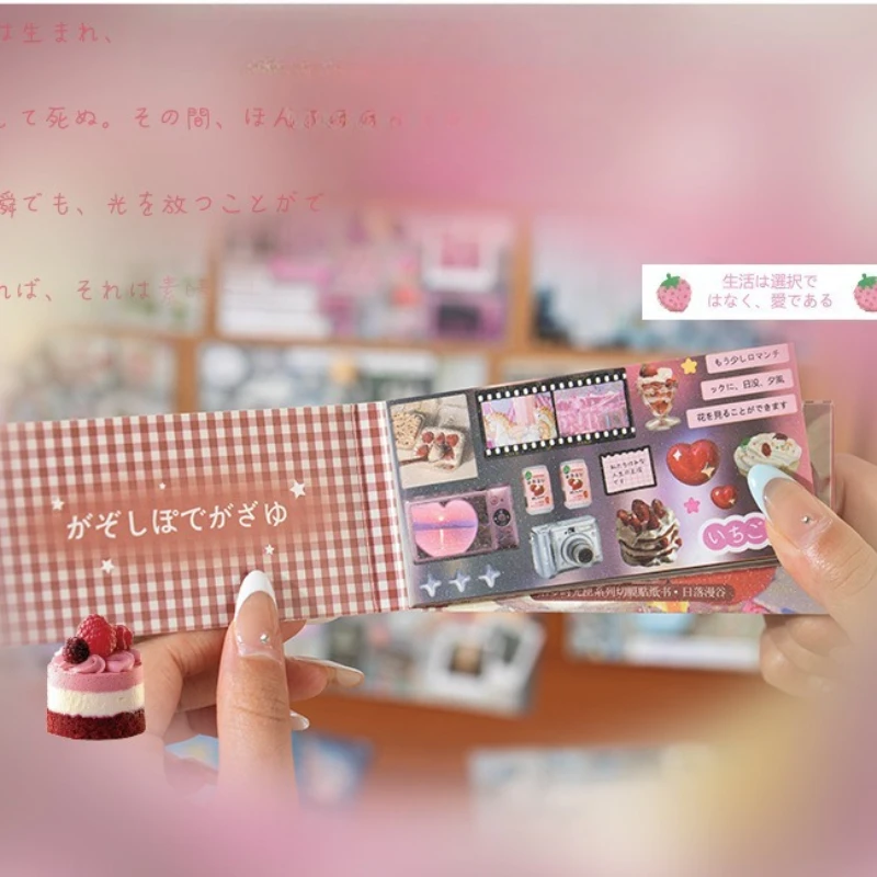 

Kawaii винтажный набор для скрапбукинга, наклейка для детей, декоративные элементы «сделай сам», Kpop, канцелярские принадлежности для фотокарт, наклейка для журналов